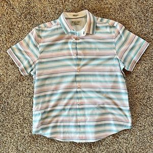 Penguin button up polo shirt